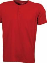 933 Ladies Henley Basic-T T-shirt per donna scollo tondo con bottoni - Single jersey - Twill neck tape -