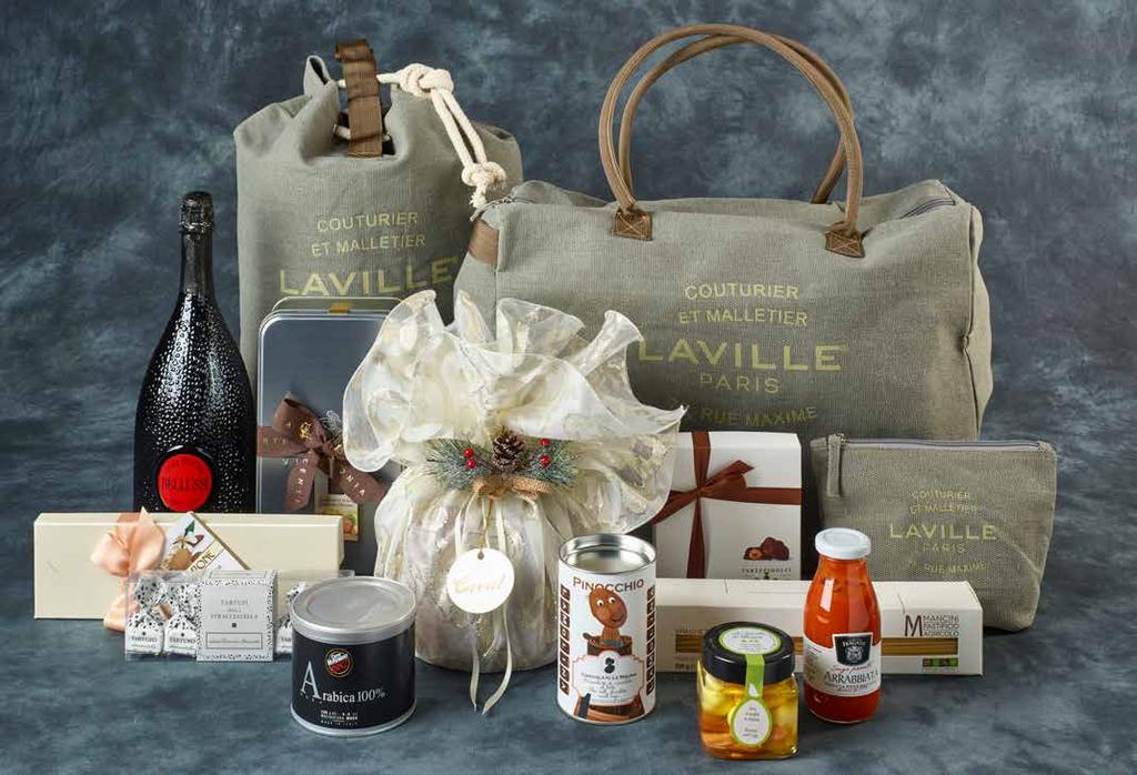 3) SET BORSONI LAVILLE 1 Panettone Tuttifrutti KG.