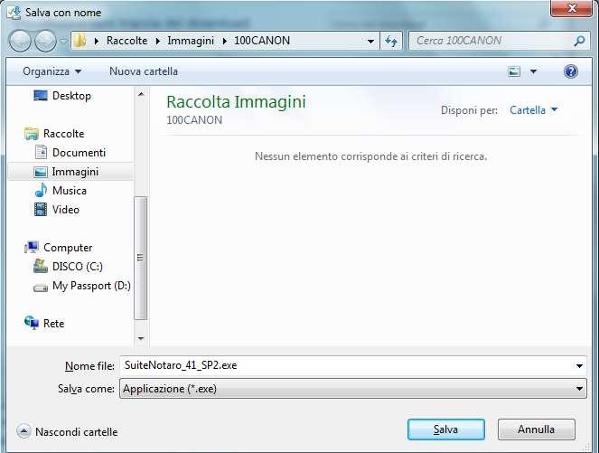 Chi utilizza Internet Explorer 9 o 10 avrà le seguenti schermate: Clic sulla freccia verso il basso accanto al pulsante Salva Fare clic su Salva con nome Clic su Desktop quindi clic su Salva L