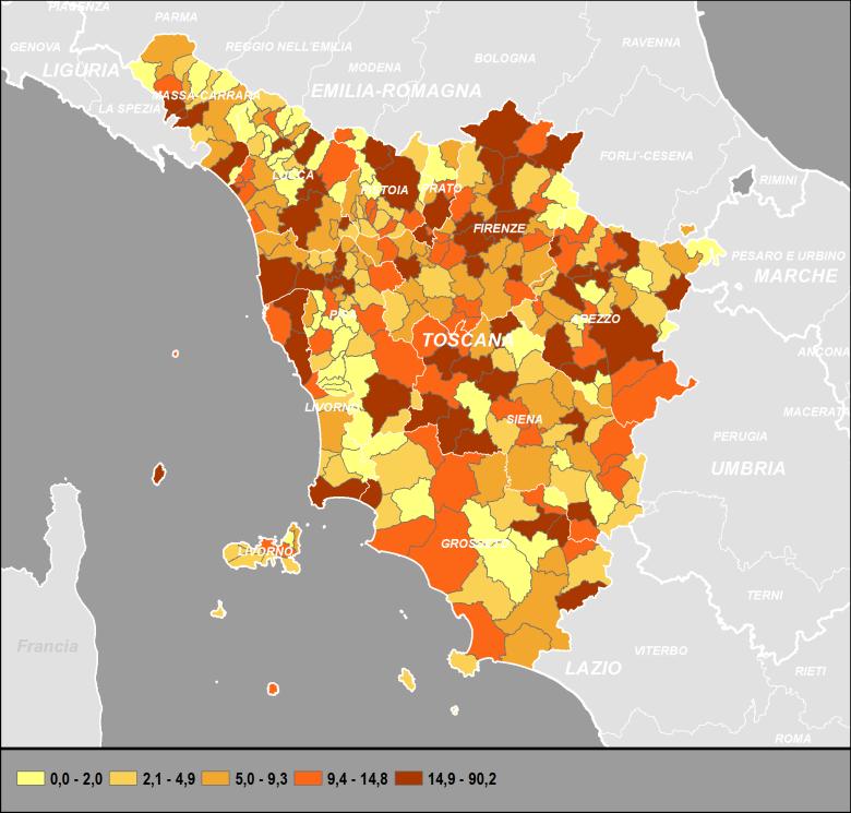 PRINCIPALI RISULTATI E PROCESSO DI RILEVAZIONE TOSCANA 39