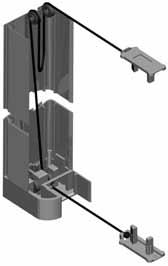 OPZIONE SYSTEM Misure massime consentite: Con questo modello si consiglia di non superare la misura di cm 170 di base per cm 250 di altezza con cassonetto cod.