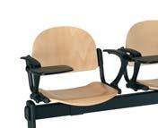 KIT PSCL 82 62 70 45 10 (per seduta) 01 (per panca) 0,13 (per seduta) Panca da 2 a 5 posti seduta con braccioli e tavoletta antipanico per posto seduta Seduta e schienale in legno faggio naturale 2-5