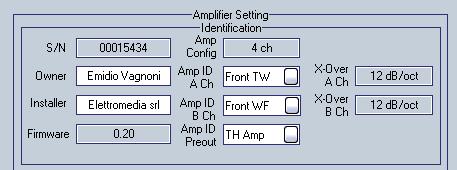 ADVANCED MANUAL / ACNet ACNet - Audison Control Network Amplifier Setting: Identification 8 9 10 2 5 6 3 1 4 7 L identificazione