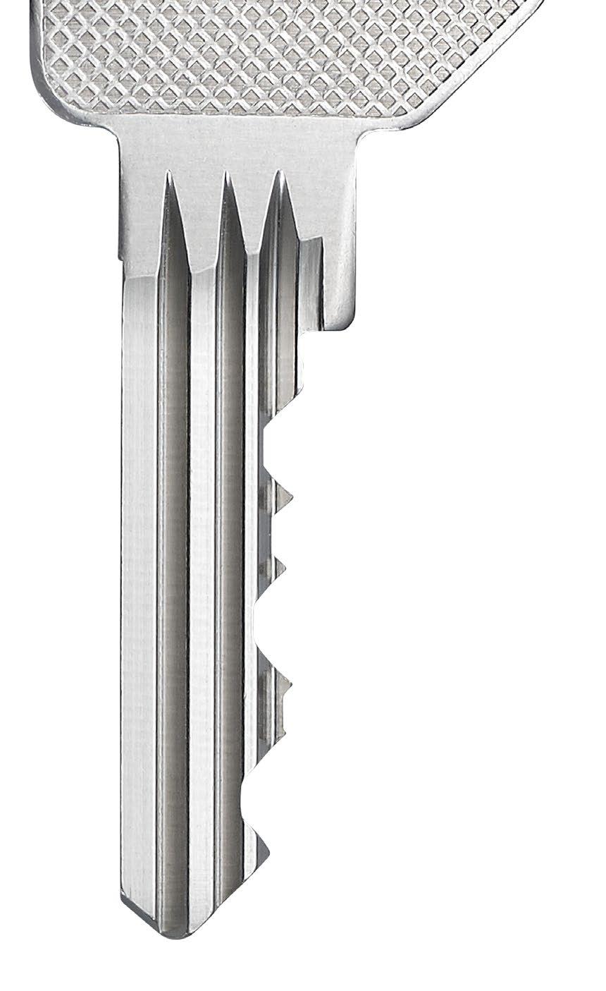 Chiave FPS Tecnologia classica, racchiusa in un design robusto Profilo longitudinale robusto Fresature ottimizzate Pregiato materiale alpacca Una chiave Tanti pregi La chiave FPS è una robusta chiave