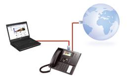 Networking Telelavoro É possibile creare realtà aziendali di piccole dimensioni, dislocate dalla sede centrale, mediante l utilizzo di telefoni IP multifunzione, collegati semplicemente tramite ADSL