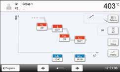 tenuta raffreddamento lento 2 Raffreddamento lento Se è stato attivato il secondo raffreddamento lento, nella visualizzazione programma è possibile passare dai parametri per le fasi di riscaldamento