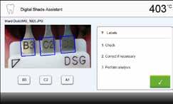 Quindi, si può effettuare l'analisi premendo il tasto verde. 8. Spostamento sezione immagine e zoom La sezione dell'immagine può essere spostata sfiorandola con il dito sul Touch-Screen.