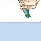 3 Tenere fermo il catetere impugnandolo dall imbuto e far scorrere la guaina di protezione blu verso la punta del catetere.