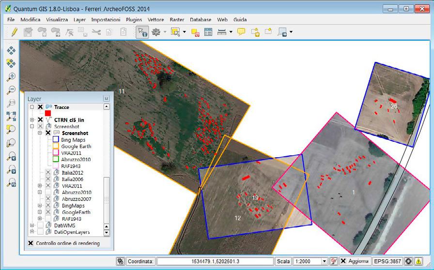 Fotointerpretazioni archeologiche su dati cartografici web-based in