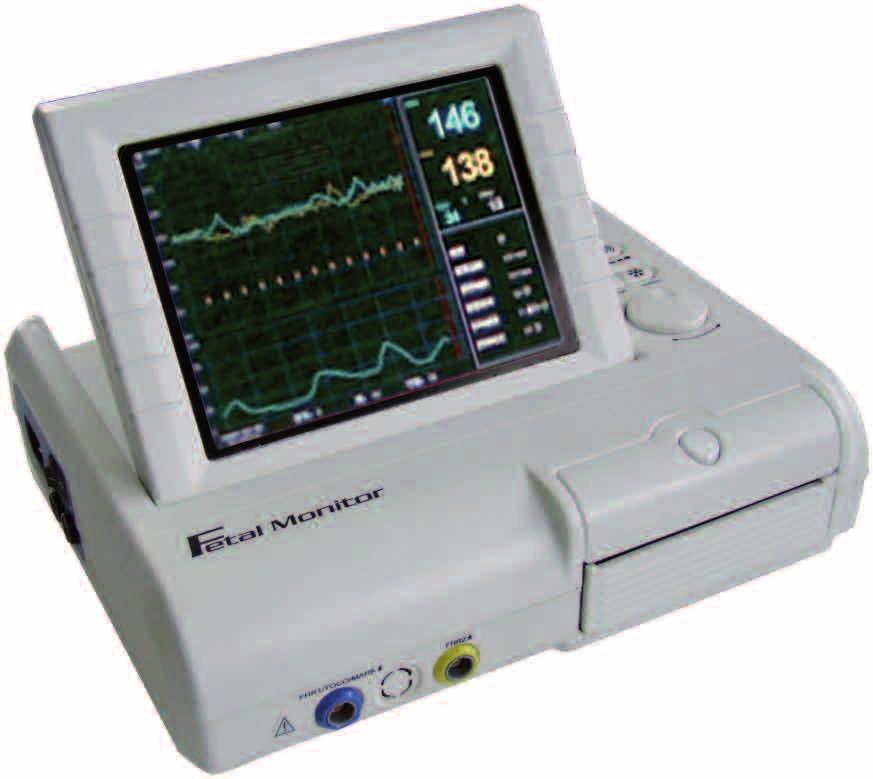 autonomia batterie per 360 ore di esami CMS-800G Monitor compatto per la rilevazione del battito cardiaco fetale display a cristalli liquidi a colori da 8,4 inclinabile fino a 60 con presentazione di