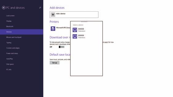 Proiezione di rete wireless d un dispositivo mobile (Screen Mirroring) 119 Potrebbe volerci un po' di tempo prim di stbilire un connessione.