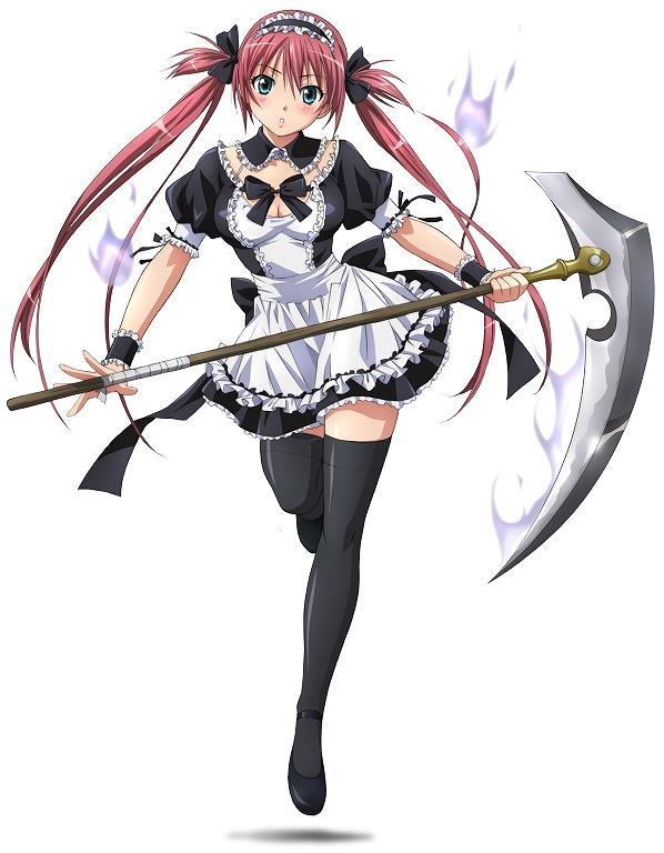 Figura 4 Airi, una delle guerriere protagoniste della serie Kuiinzu bureedo (クイーンズブレイド, Queen s Blade) L uniforme scolastica L altro elemento moe che sarà preso in esame in questa sede è la divisa