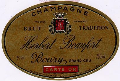 COD. DESCRIZIONE CHAMPAGNE HERBERT BEAUFORT BOUZY 7044