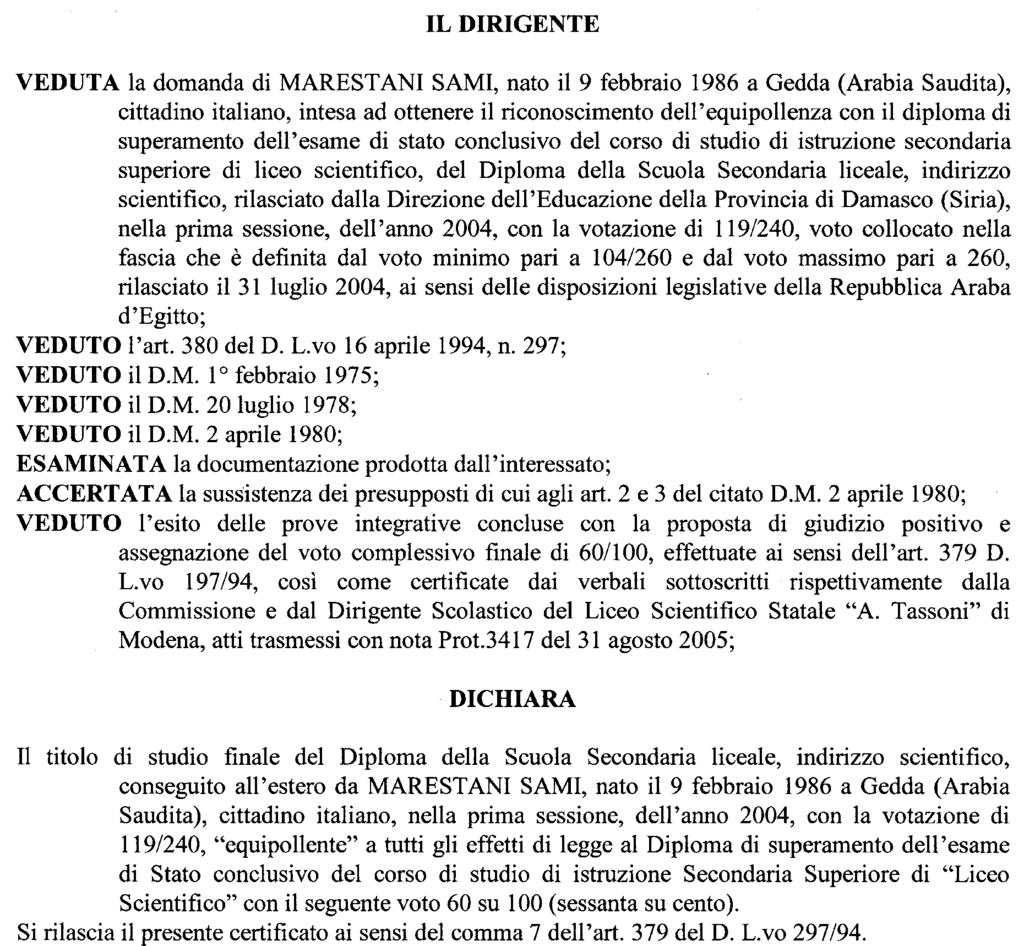 Centro servizi amministrativi di MODENA