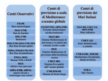 Figura 3. Le componenti del sistema italiano del GNOO. Figure 3. The components of the Italian GNOO system.