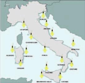 L ISPRA, per i propri obiettivi istituzionali, ha di recente completato l ormeggio nei mari circostanti l Italia di boe meteo-ondametriche della nuova rete ondametrica nazionale RON, predisposta per