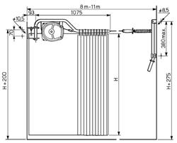 di aree per la verniciatura Chiusura aree di lavoro temporanee in officine Applications Designed for supporting curtains for separating working areas, to delimitate welding departments Splitting