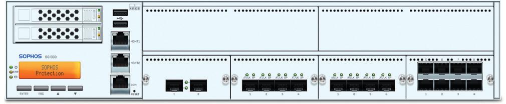 Appliance Sophos SG: SG 550, SG 650 Specifiche tecniche Le appliance Sophos SG 550 e SG 650 sono firewall ad alta performance dotati di tutto l'occorrente per la messa in sicurezza di aziende di