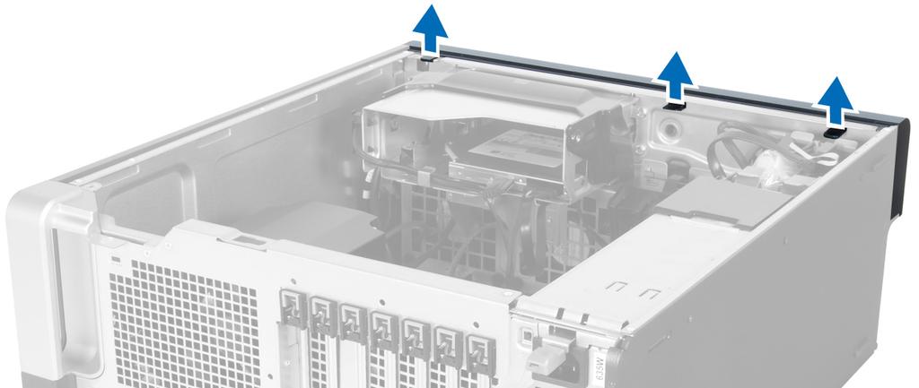 Seguire le procedure descritte in Prima di effettuare interventi sui componenti interni del computer. 2. Rimuovere il coperchio del computer. 3.