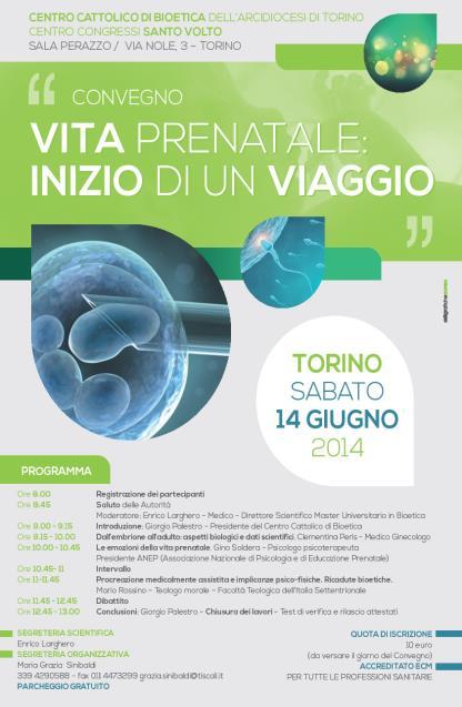 CATTOLICO DI BIOETICA Martedì 3 febbraio 2015 ore 17.