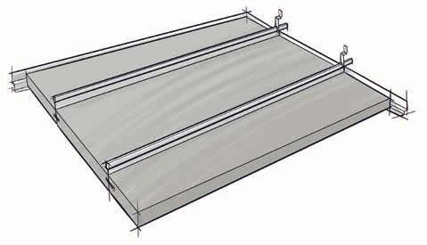 4 AMF THERMATEX 2a Variante di sistema F3 1 3 2a X Y Larghezza del pannello (mm) 3 e 312,5 mm Peso di superficie (kg/m²) 4, 5, 6, 7,5 8,5 9,5 Profilo Altezza (mm) Peso (kg/ifm) Luce massima (mm)