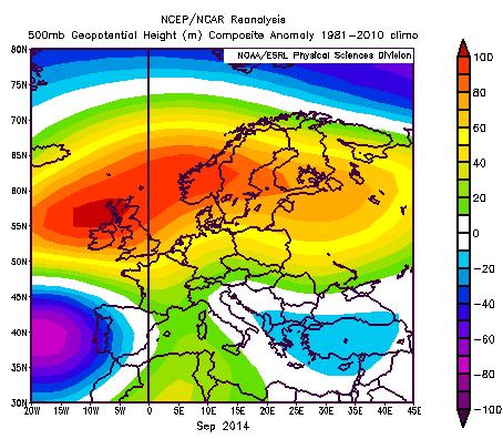 negative di temperatura. In Gran Bretagna è stato il settembre più secco dal 1910 e il quarto più caldo.