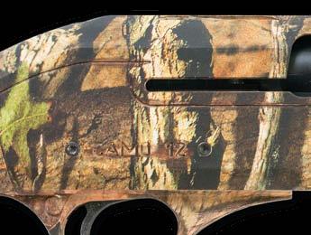 CAMO Model. With sides engravings where is written in, on right side, trademark, logo and model. On left side, Made in Italy. Produced in gauges 12, 20, 28.