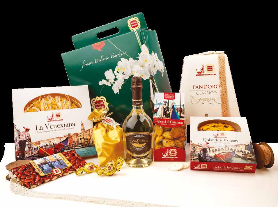 I GIOIELLI 12 Panettone Classico 1000g Spumante Brut Casa Diletta Astoria 75cl Dolcetti Capricci di Casanova 250g