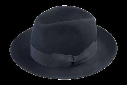 Black Wool Felt Fedora