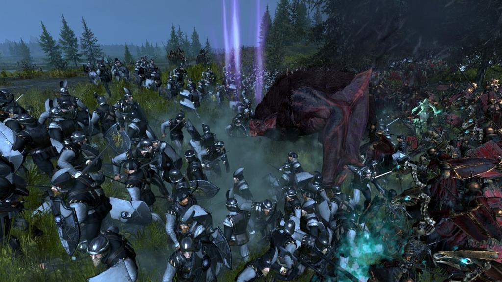 TGM: Warhammer 40.000 è uno degli universi futuristici più belli in campo sci-fi. Vi piacerebbe applicare il trattamento Total War anche a Warhammer 40K, prima o poi? CA: Poi, magari.