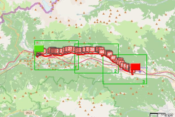 Rif. km parziali km totali Descrizione 0.1 21.