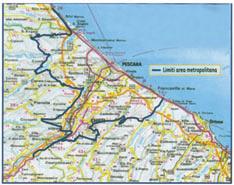 DEFINIZIONE DELL AREA METROPOLITANA CHIETI-PESCARA Il perimetro dell area è costituito dal territorio dei Comuni di: Montesilvano, Spoltore, Cepagatti, Pescara, Chieti, Francavilla al Mare, San