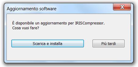 Installazione e configurazione AGGIORNAMENTO AUTOMATICO Ogni volta che sarà disponibile un nuovo aggiornamento vi verrà richiesto di procedere