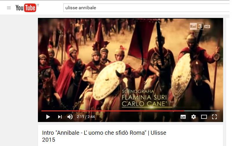 LAVORO DOMESTICO Assegno per casa la visione del documentario Annibale - L' uomo che sfidò Roma, trasmesso dal programma
