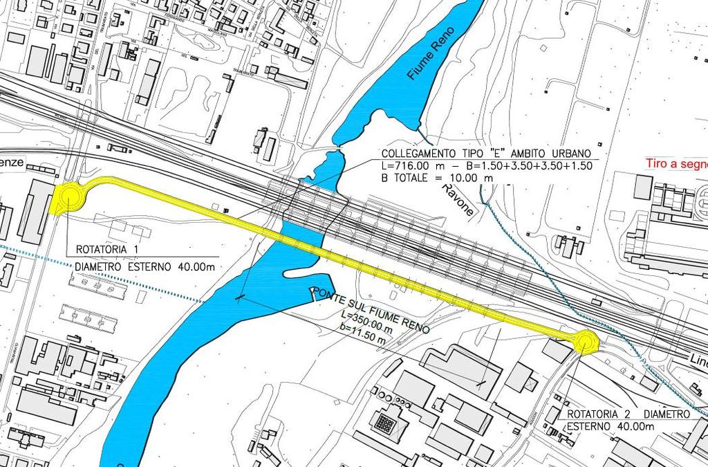 Il tema delle connessioni viarie locali Il Nuovo Ponte sul Reno Il collegamento è funzionale alla connessione tra il quartiere di