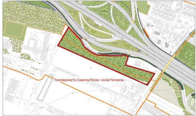 parchi e delle aree di forestazione già previste