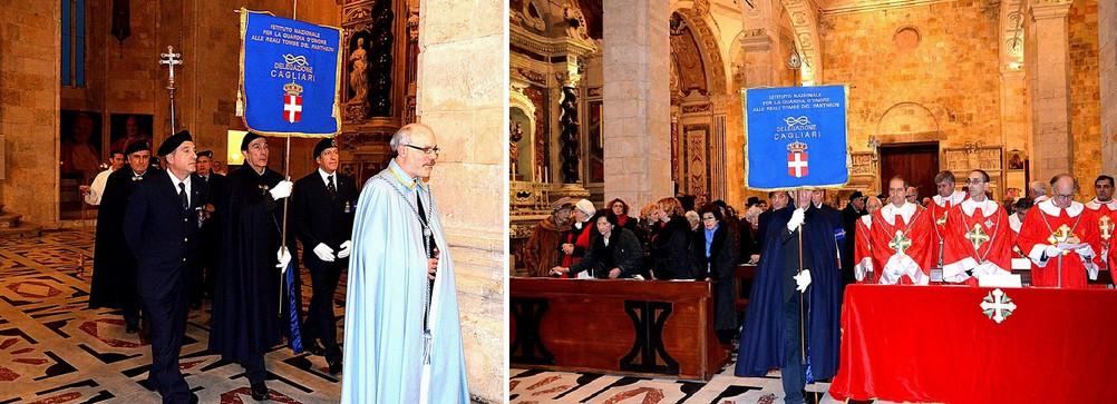 llo Giacomo Ciaralli benemerito dell'ossml, è entrata in processione nella Cattedrale di Cagliari gremita di fedeli.