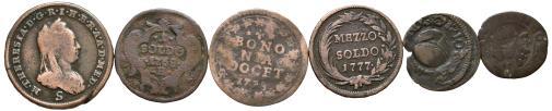 20 4486 Savoia - - Lotto di 6 monete med.