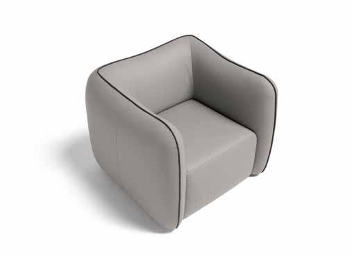 With sinuous and harmonious forms, minimalist design and compact structure, Carola is an armchair