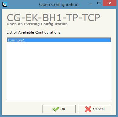 Figura 5 - Form Nuova Configurazione Figura 6 - Form Apri Configurazione i Per duplicare un progetto esistente, occorre cercare la cartella di progetto contenente i file in formato XML ed effettuare