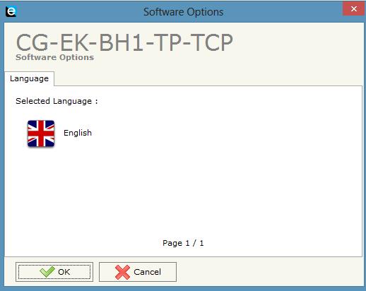 5.3 Opzioni Il form Opzioni consente di selezionare una lingua diversa per il programma