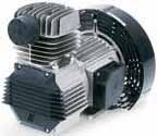 Gruppi compressori d aria senza olio Oil free air compressor pumps SENZA OLIO OIL FREE SEN Z A OLIO GMS 150 1 cildro / 1 cylder Volt/Hz LxPxH l/m CFM m 3 /h bar psi HP kw /