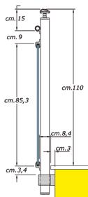 stratificato antisfondamento tipo Visarm spessore mm. 10-11 Shatterproof glass sheets - type Visarm thickness 10-11 mm.