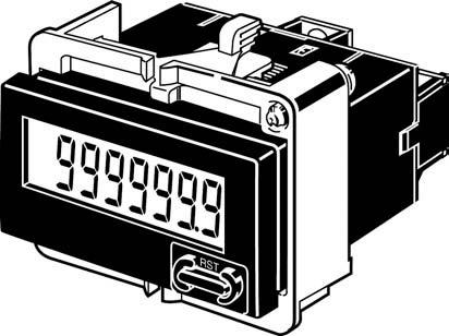 Dimensioni Nota: se non diversamente specificato tutte le misure sono in millimetri. H7ET-N Contatori Foratura del pannello Montaggio singolo Dimensioni con staffa di montaggio a incasso 4 min.