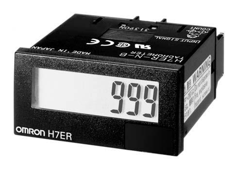Tachimetro autoalimentato H7ER Visualizzazione giri fino a cinque cifre.