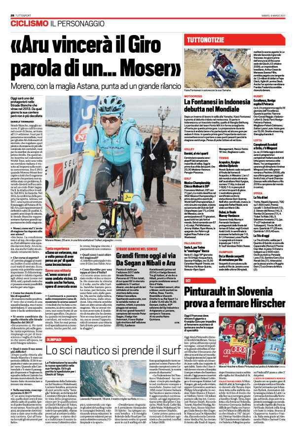 Pagina 28 29 TuttoSport Serie A, per Torino la "montagna" Recco Serie A1.