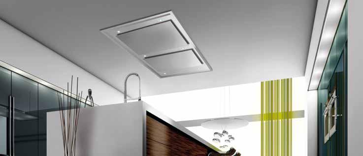 Sky Sky 90 2522 091 90 cm 1.655,00 Cappa aspirante a soffitto Finitura: acciaio satinato Telecomando incluso 2 filtri antigrasso 4 velocità d esercizio Illuminazione 4 LED Design (4.