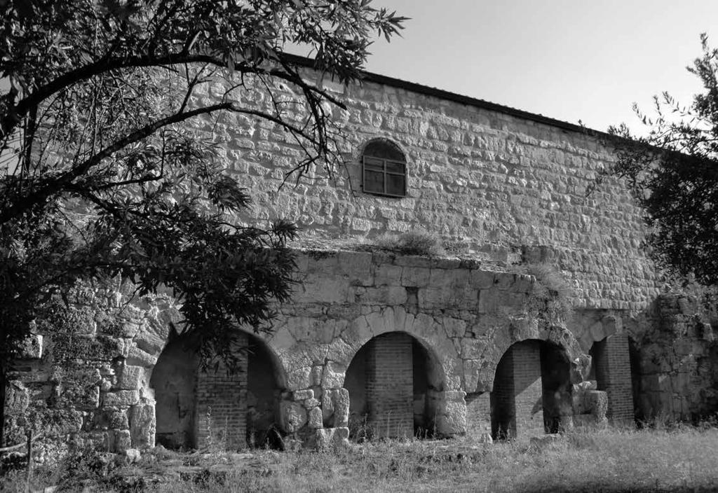 Ricerche multidisciplinari nel territorio di Priolo Gargallo 155 Fig. 13. La basilica di San Foca vista da Nord-Est. e l VIII secolo d.c. e ha permesso di verificare la consistenza materiale dei corredi 24.