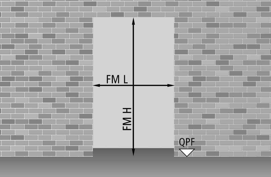Misure d ordinazione Porte REVER Misure d ordinazione rever Foro Muro Passaggio telaio Porta ad un anta PTL = FML - 74 PTH = FMH - 40 Porta a due ante PTL = FML - 74 PTH = FMH - 40 Porta ad un anta