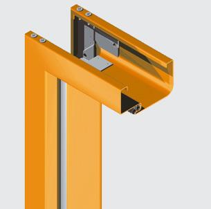 Telaio speciale SOLID per porte REVER Cassaporta abbracciante SOLID su tre lati da assiemare con giunzioni a 45, in lamiera d acciaio zincata ( Sendzimir ) dello spessore di 1,25 mm.